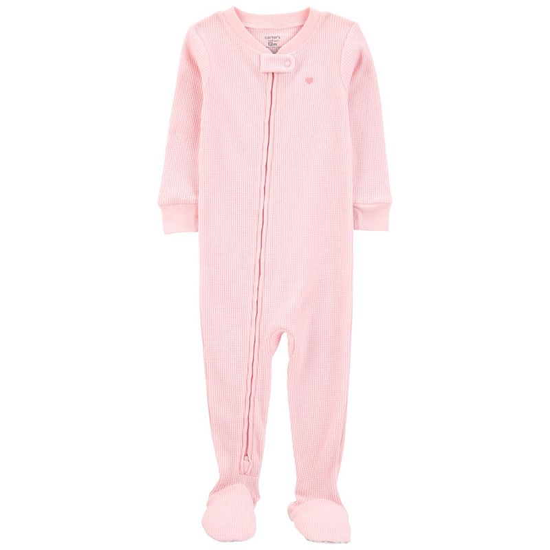 Pijama-rosada-solido-para-bebe-niña-104846293