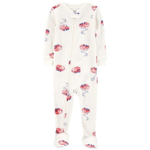 Pijama blanca con estampado para bebé niño