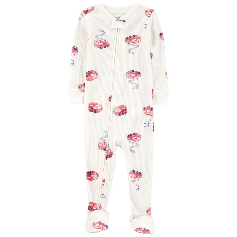 Pijama-blanca-con-estampado-para-bebe-niño-104846302