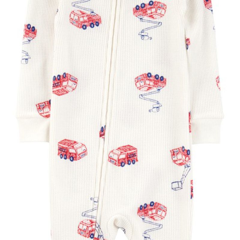 Pijama-blanca-con-estampado-para-bebe-niño-104846302