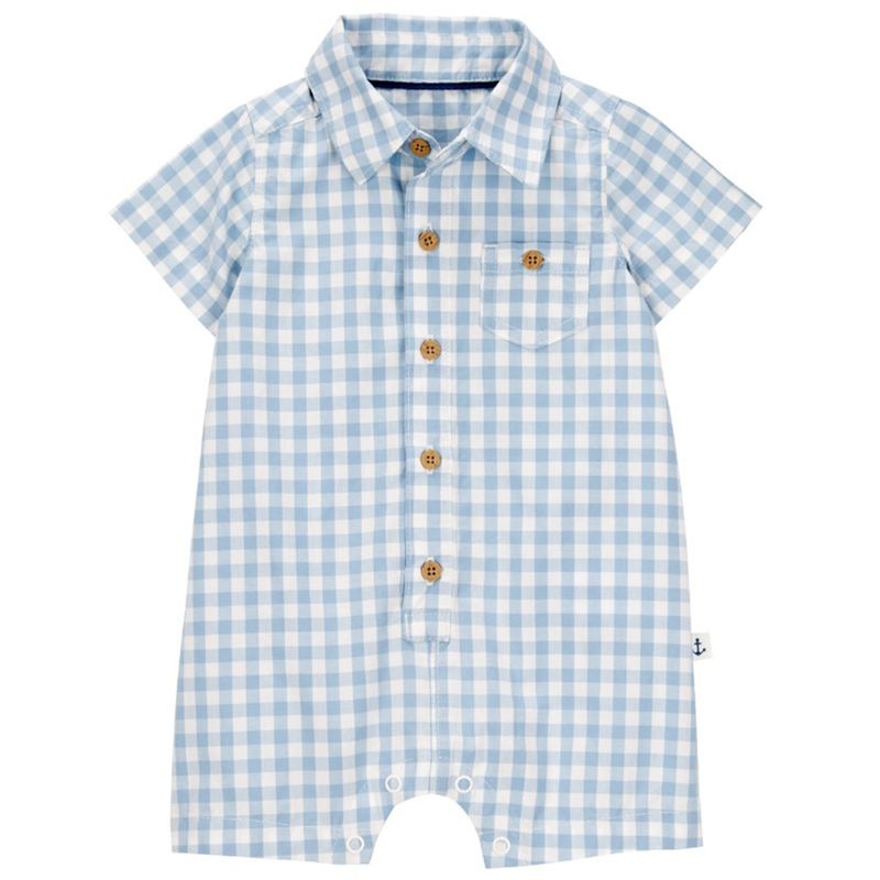 Romper-bicolor-con-cuadros-para-bebe-niño-104846305