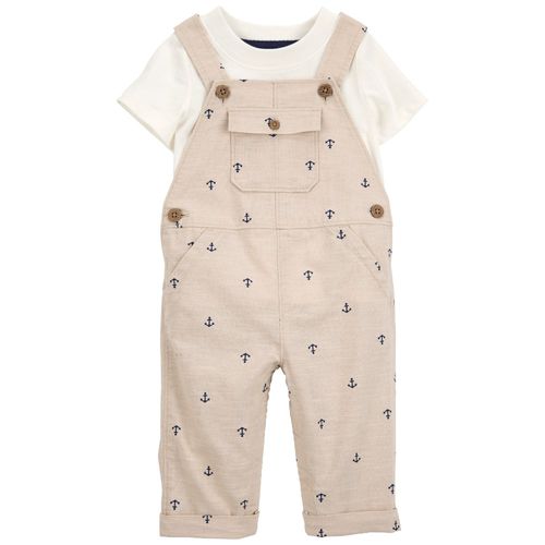 Conjunto de 2 piezas bicolor mini print para bebé niño