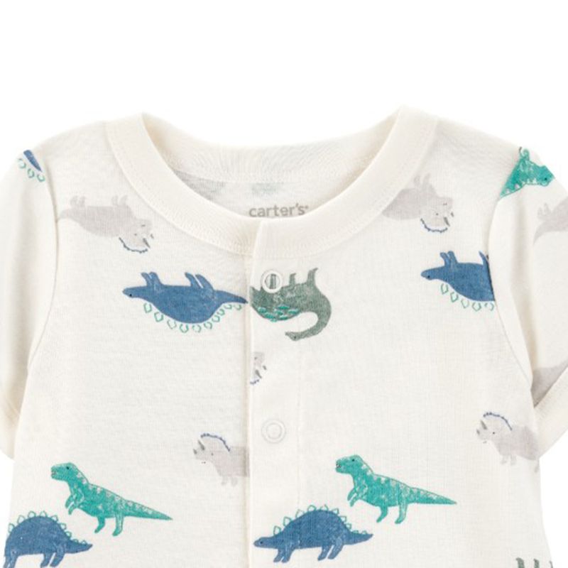 Romper-blanco-con-estampado-de-dinosaurios-para-bebe-niño-104846418