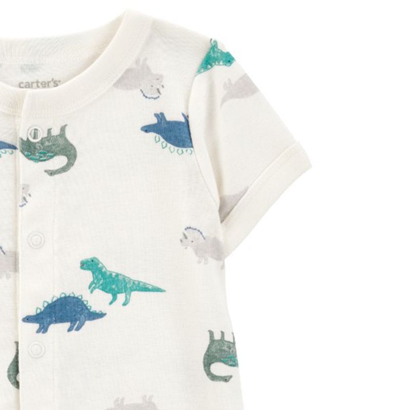 Romper-blanco-con-estampado-de-dinosaurios-para-bebe-niño-104846418