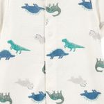 Romper-blanco-con-estampado-de-dinosaurios-para-bebe-niño-104846418