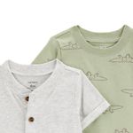 Set-de-2-rompers-bicolor-con-estampado-para-bebe-niño-104846423
