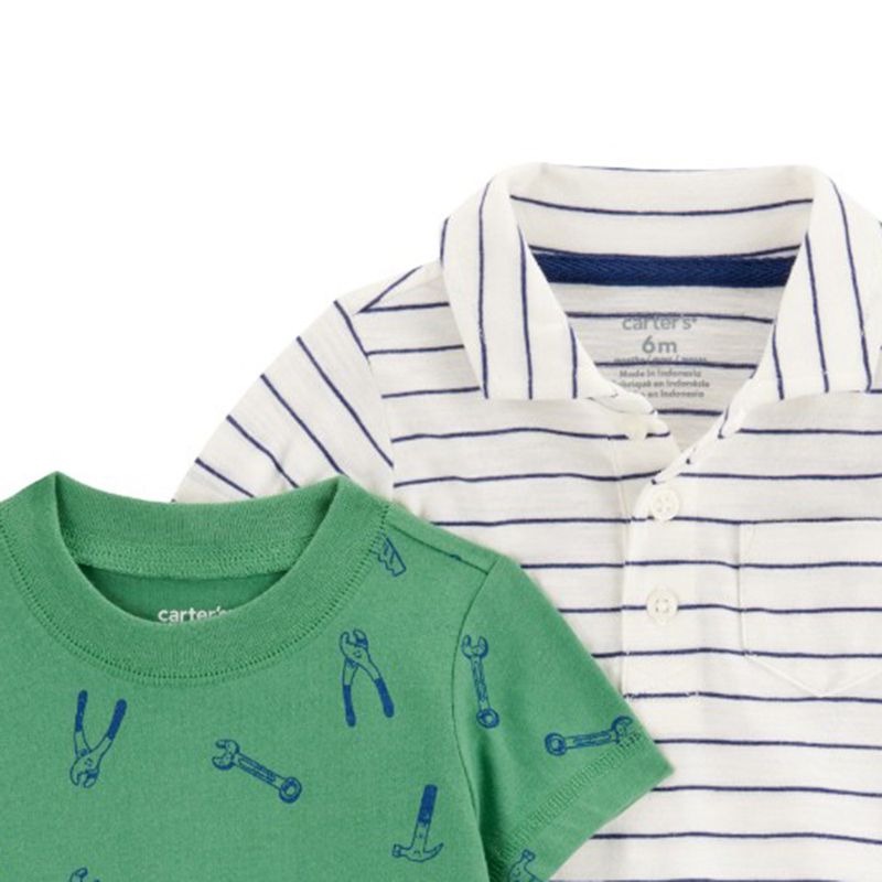 Set-de-2-rompers-multicolor-con-estampado-para-bebe-niño-104846430