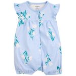 Romper-celeste-con-estampado-de-flores-para-bebe-niña-104846476