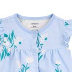 Romper-celeste-con-estampado-de-flores-para-bebe-niña-104846476