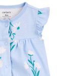 Romper-celeste-con-estampado-de-flores-para-bebe-niña-104846476