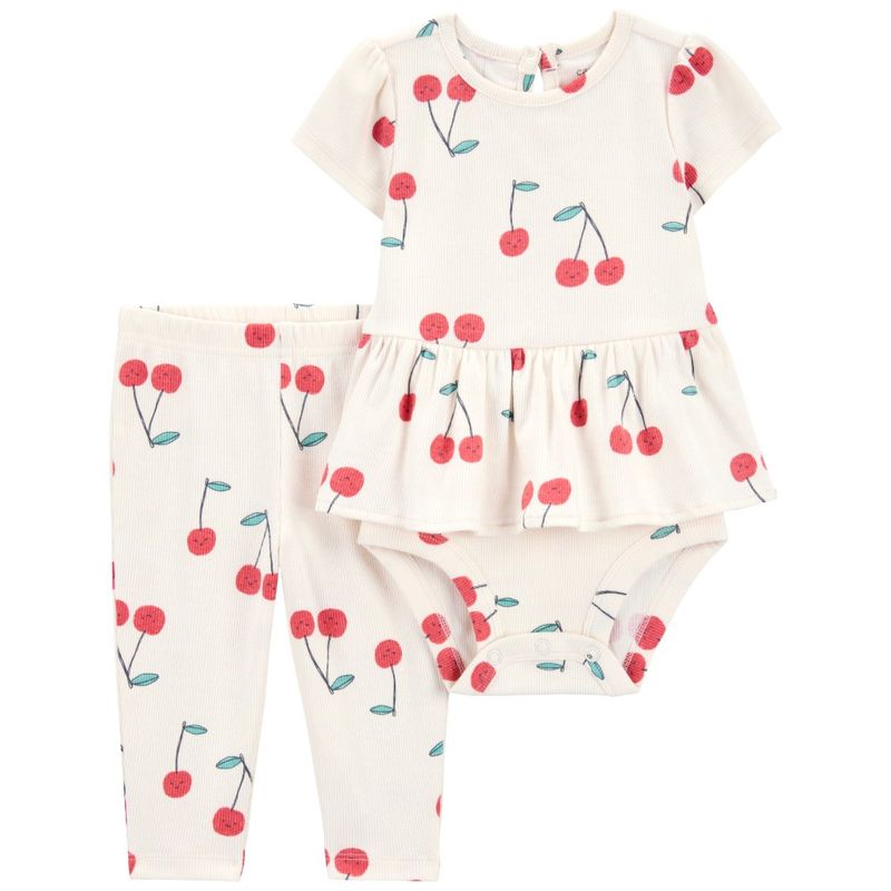 Conjunto-de-2-piezas-blancos-con-estampado-de-cerezas-para-bebe-niña-104846530