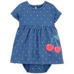 Vestido-azul-con-puntos-para-bebe-niña-104846564