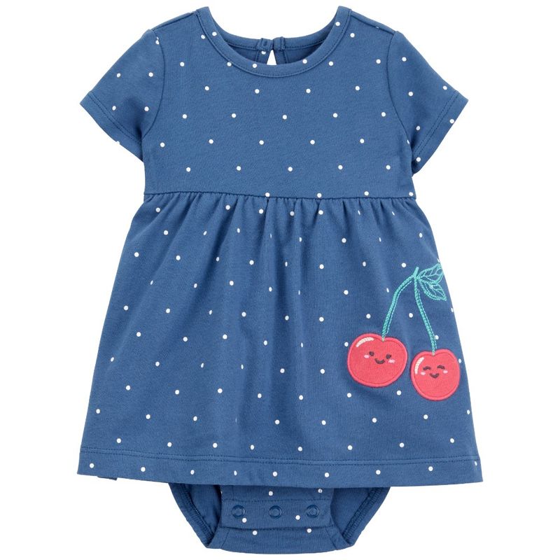 Vestido-azul-con-puntos-para-bebe-niña-104846564