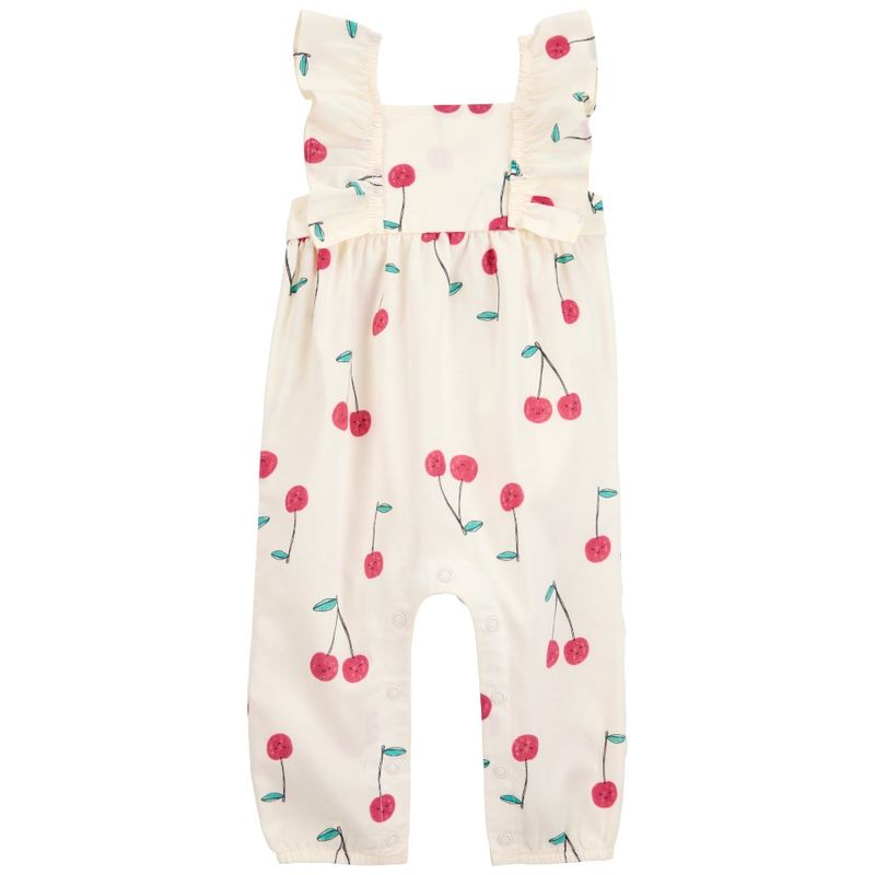 Jumpsuit-blanco-con-estampado-de-cerezas-para-bebe-niña-104846571