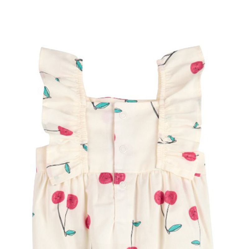 Jumpsuit-blanco-con-estampado-de-cerezas-para-bebe-niña-104846571