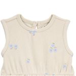 Vestido-beige-con-estampado-de-flores-para-bebe-niña-104846583