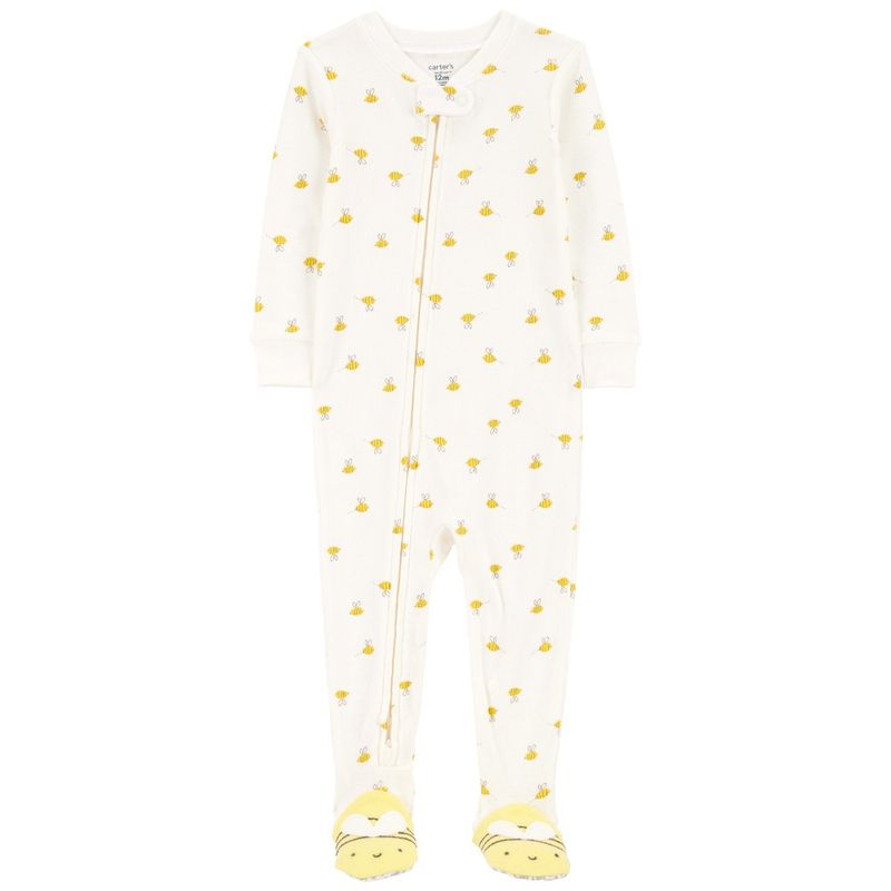 Pijama-bicolor-con-estampado-de-abejitas-para-bebe-niña-104846666