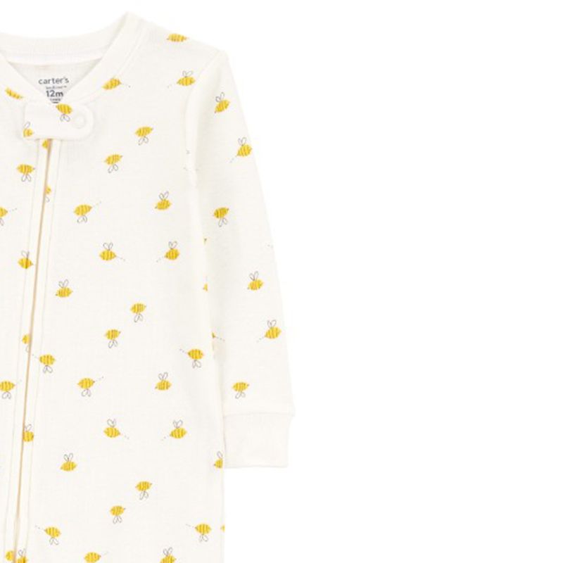 Pijama-bicolor-con-estampado-de-abejitas-para-bebe-niña-104846666