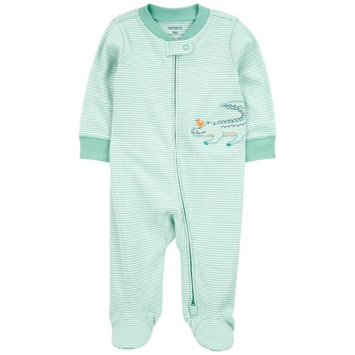 Pijama bicolor a rayas para bebé niño