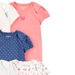 Set-de-5-mamelucos-multicolor-con-estampado-de-flores-para-bebe-niña-104846685