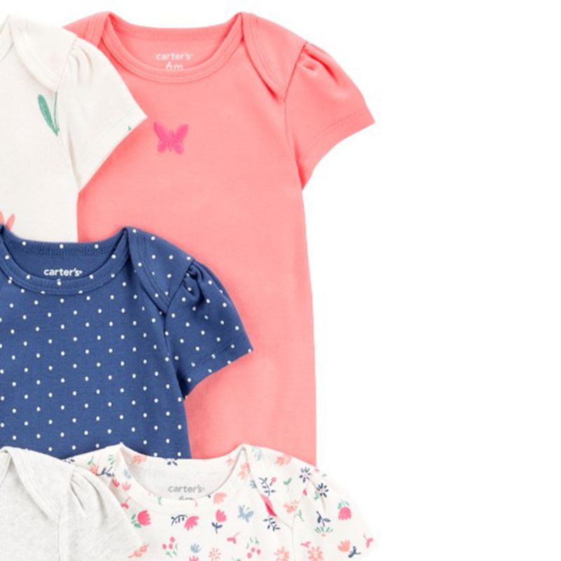 Set-de-5-mamelucos-multicolor-con-estampado-de-flores-para-bebe-niña-104846685