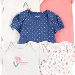 Set-de-5-mamelucos-multicolor-con-estampado-de-flores-para-bebe-niña-104846685