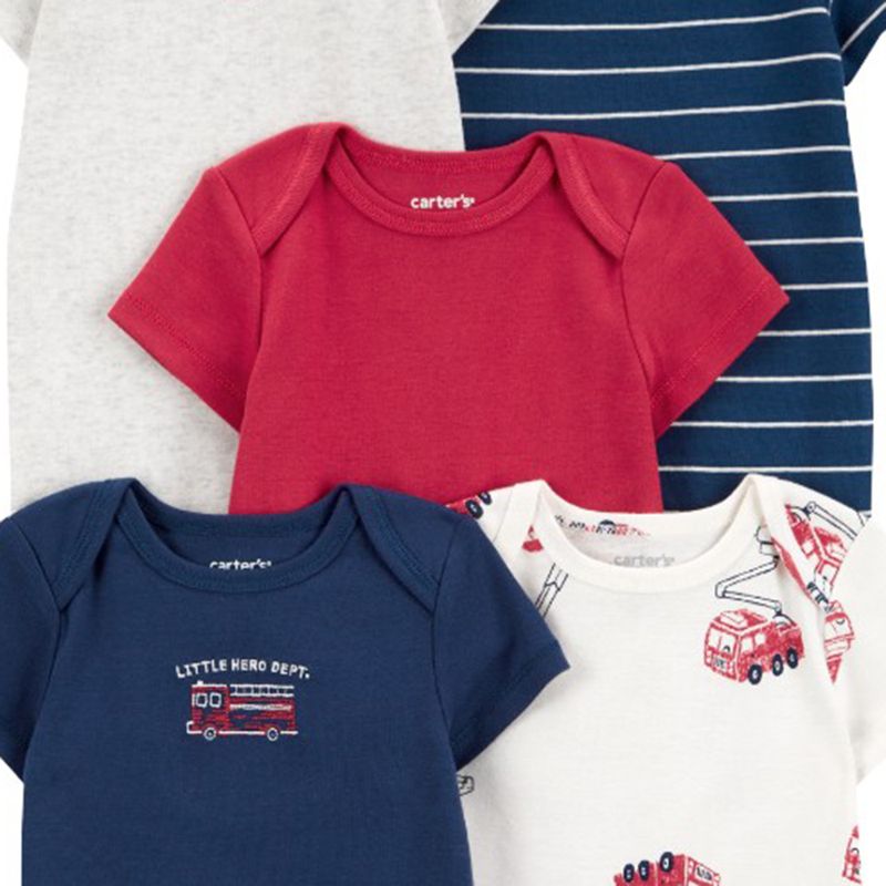 Set-de-5-mamelucos-multicolor-con-estampado-para-bebe-niño-104846698