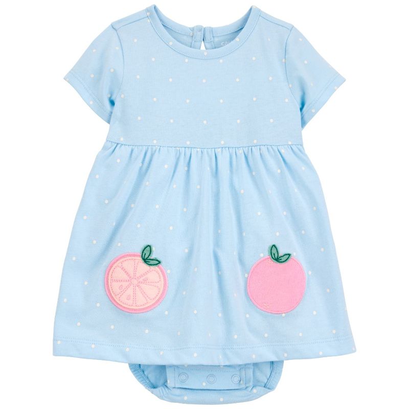 Vestido-celeste-con-puntos-para-bebe-niña-104846707