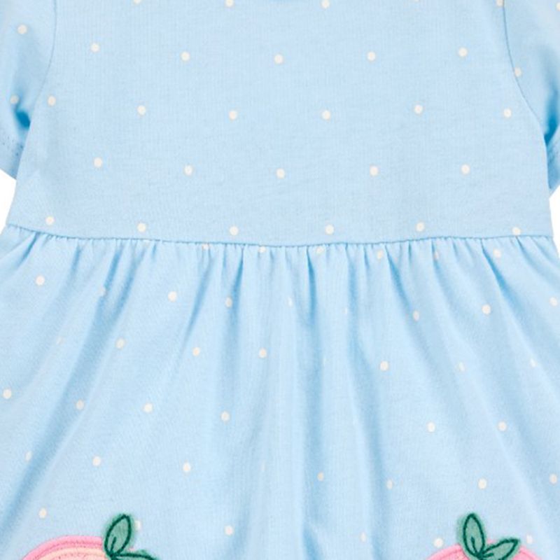 Vestido-celeste-con-puntos-para-bebe-niña-104846707