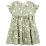Vestido-verde-con-estampado-de-flores-para-niña-104846782