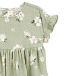 Vestido-verde-con-estampado-de-flores-para-niña-104846782