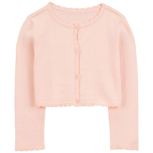 Suéter rosado sólido para niña