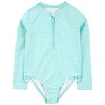 Traje-de-baño-1-pieza-verde-con-estampado-de-flores-para-niña-104846837