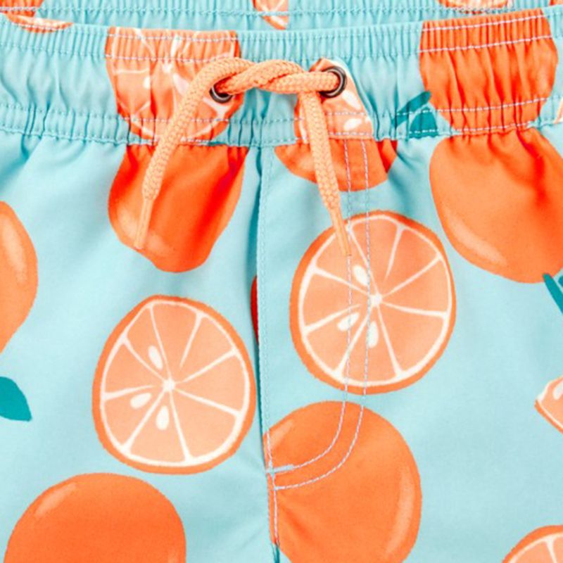 Traje-de-baño-2-piezas-bicolor-con-estampado-para-niño-104846853