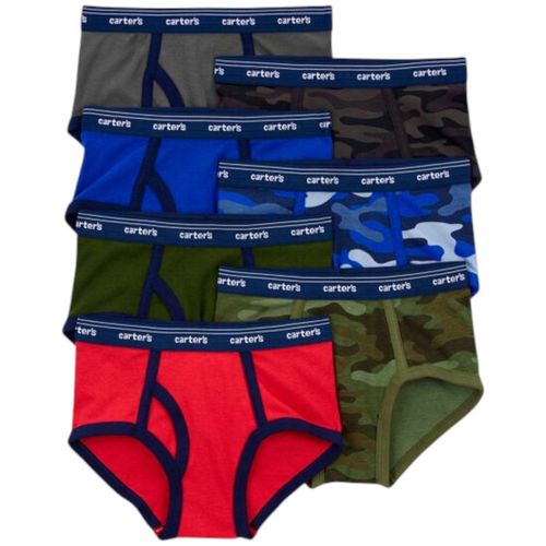 Set de 7 piezas ropa interior multicolor con estampado para niño