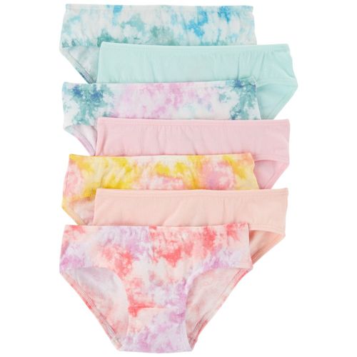Set de 7 piezas ropa interior multicolor degradado para niña