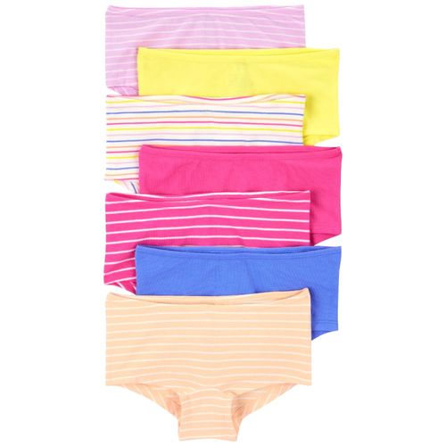 Set de 7 piezas ropa interior multicolor a rayas para niña