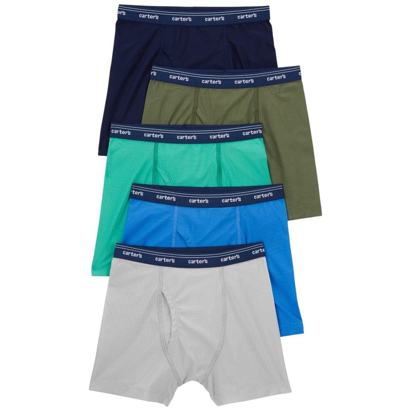 Set-de-5-piezas-ropa-interior-multicolor-solido-para-niño-104846929