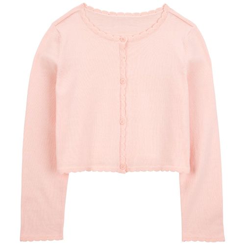 Suéter rosado sólido para niña