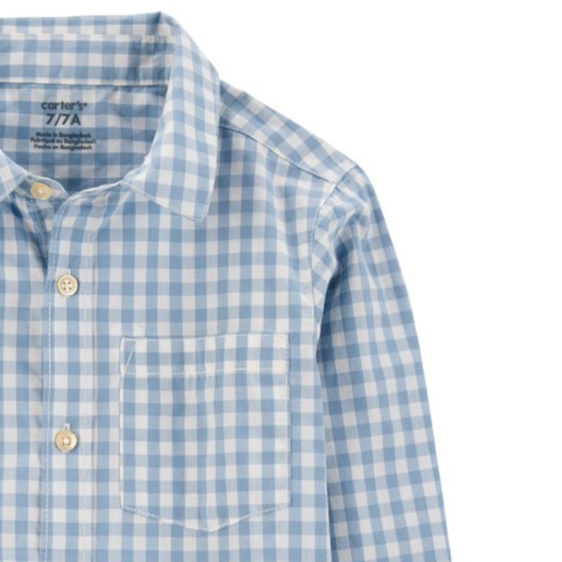 Camisa-bicolor-con-cuadros-para-niño-104846953