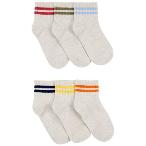 Set de 6 pares de calcetines multicolor a rayas para niño