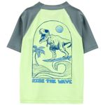 Camiseta-bicolor-con-estampado-de-dinosaurio-para-niño-104846972