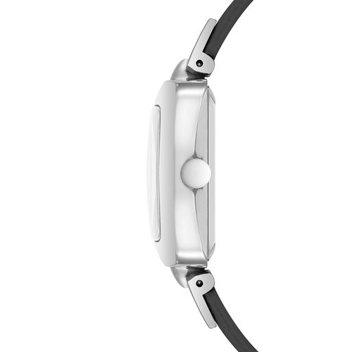 Reloj Nine West análogo de cuero negro para mujer