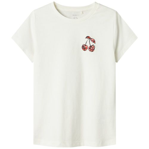 Blusa blanca con estampado para niña