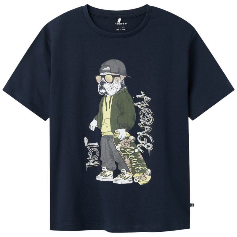 104842555-Camiseta-azul-con-estampado-para-niño