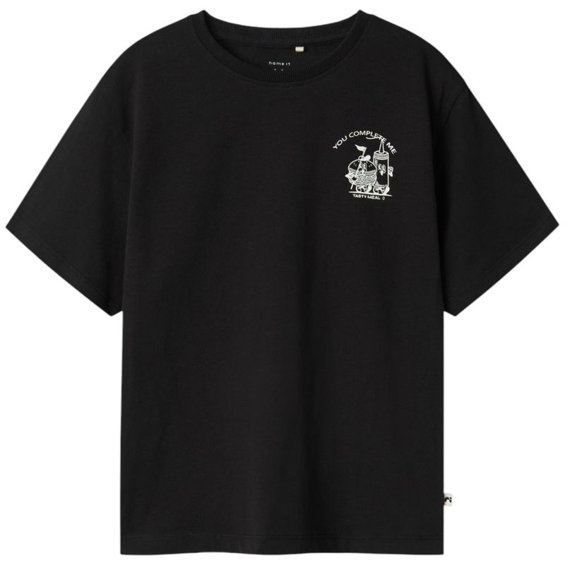 104842570-Camiseta-negra-con-estampado-para-niño