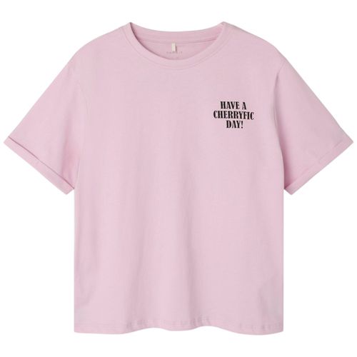 Blusa morada con estampado para niña