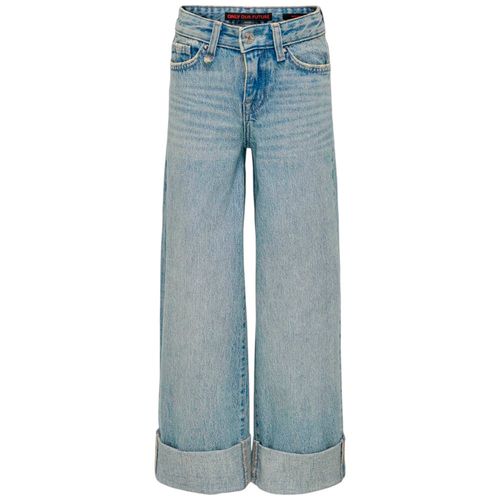 Jeans celeste sólido para niña