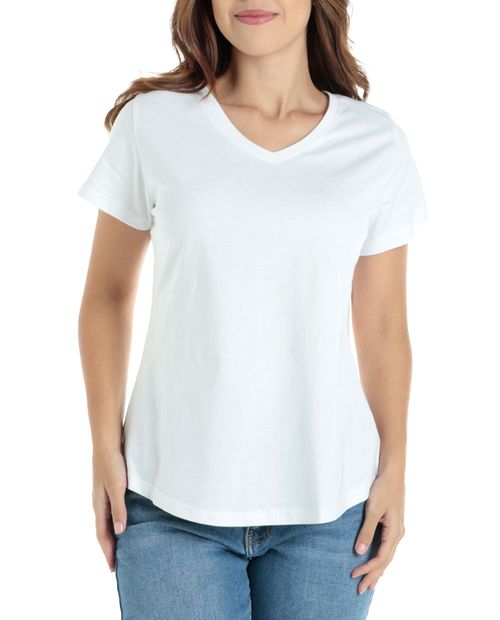 Camiseta Nicole blanca manga corta para mujer