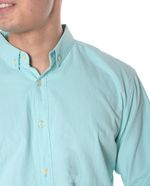 104693905-Camisa-casual-Gents-verde-claro-solida-para-hombre